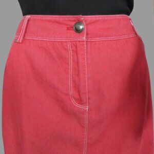 New York Clothing Company Red A-line Skirt